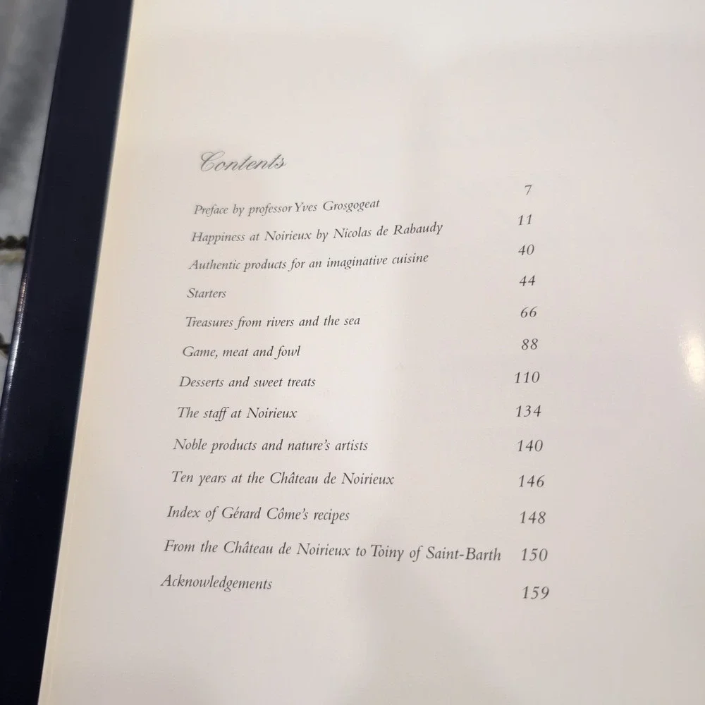 Chateau de Noirieux Cuisine and Art de Vivre Hardcover Cookbook‎ Signed + Letter